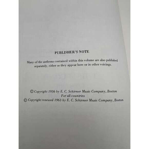 1963 The Second Concord Anthem Book 40 Sacred Anthems Religious Music Songbook - Picture 3 of 8